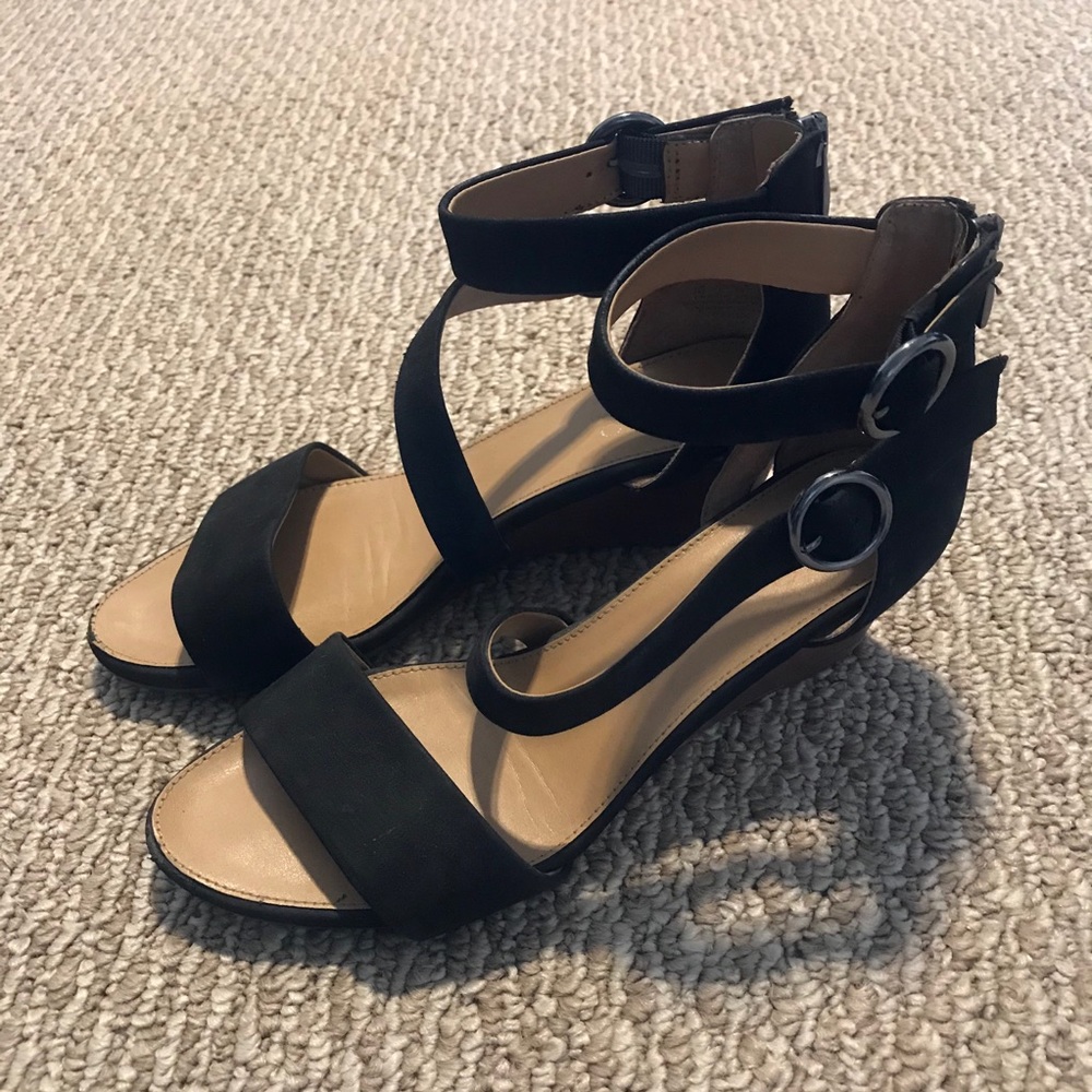 Franco Sarto Derek Wedge Sandal Size 8